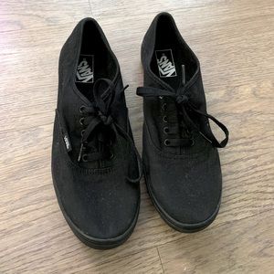 Black vans. Men’s size 10